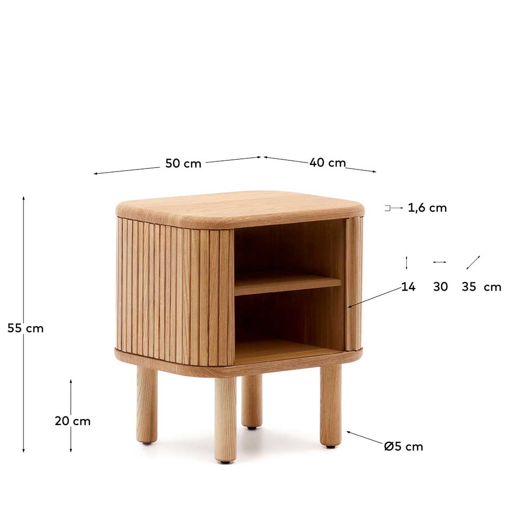 Design Nachtschrank mit Schiebetüren - Calming