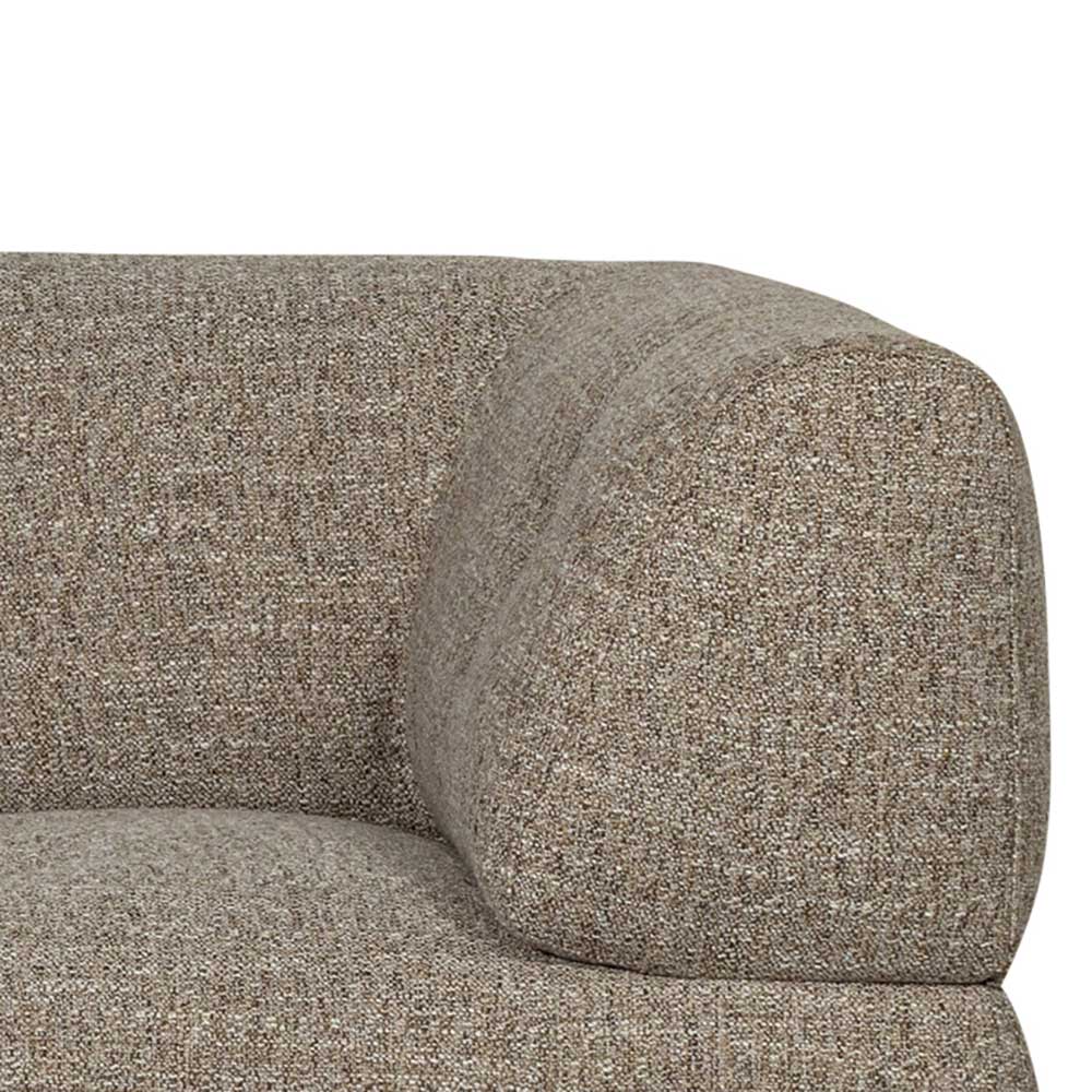 Dreisitzer Sofa in Hellbraun meliert - Traudarian