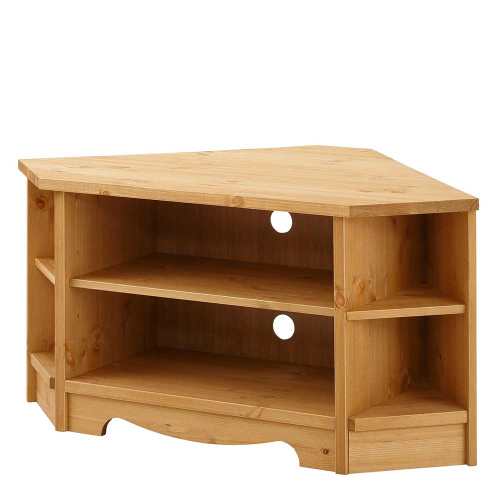 Kiefernholz TV Board für Ecke - Vanpos