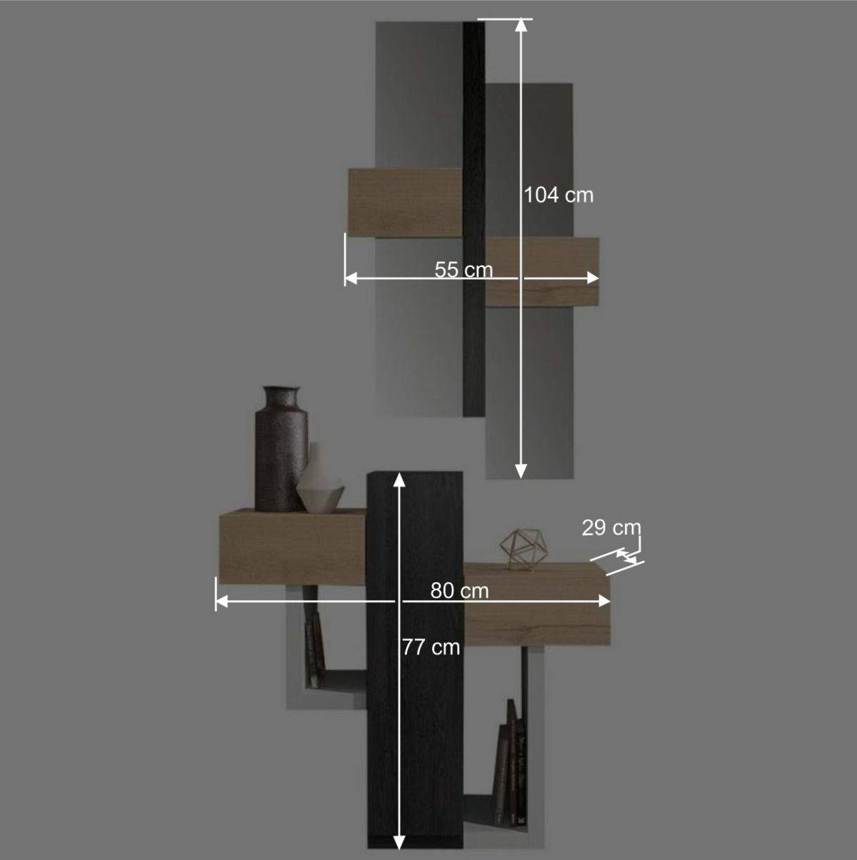 Designmöbel & Spiegel für Flur - Roven (zweiteilig)