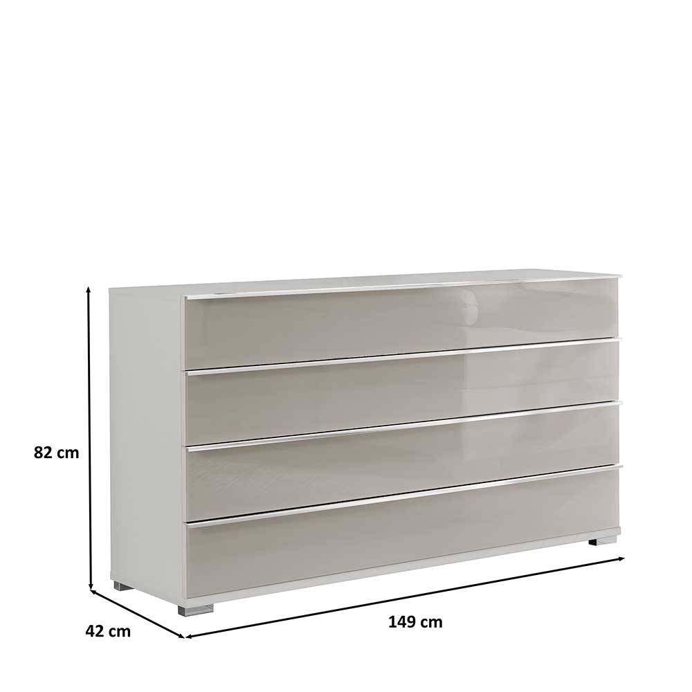 Zweifarbige Kommode mit 149 cm Breite - Pascan