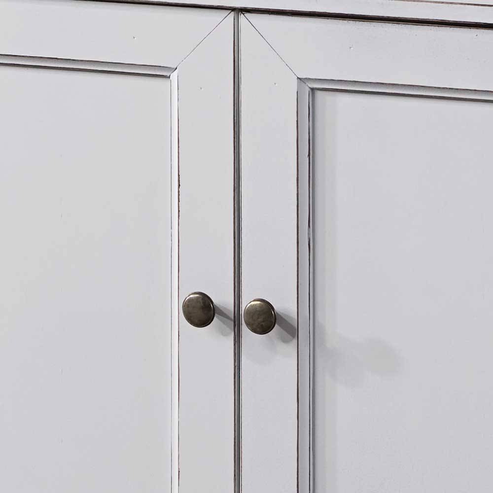 TV Unterschrank für Ecke in Weiß - Zarinas
