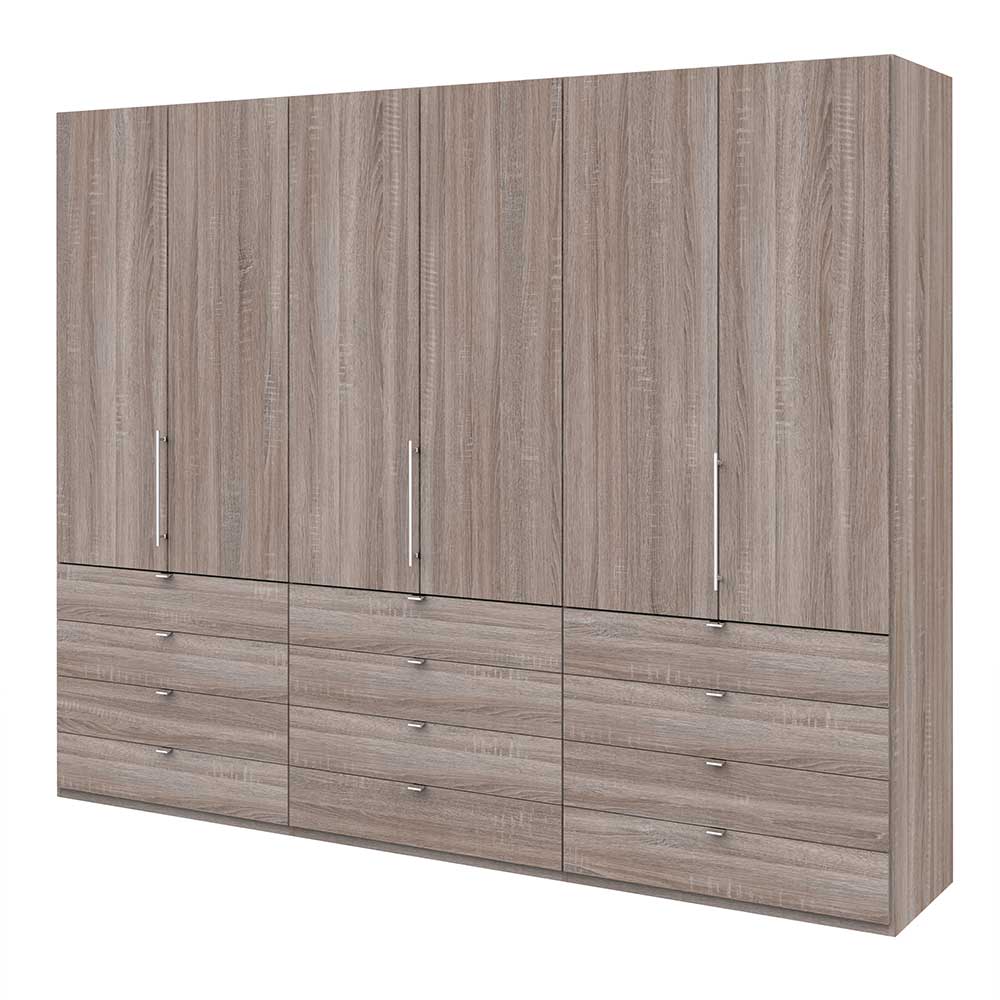 Großer Gleittürenschrank mit zwölf Schubladen - Crenba