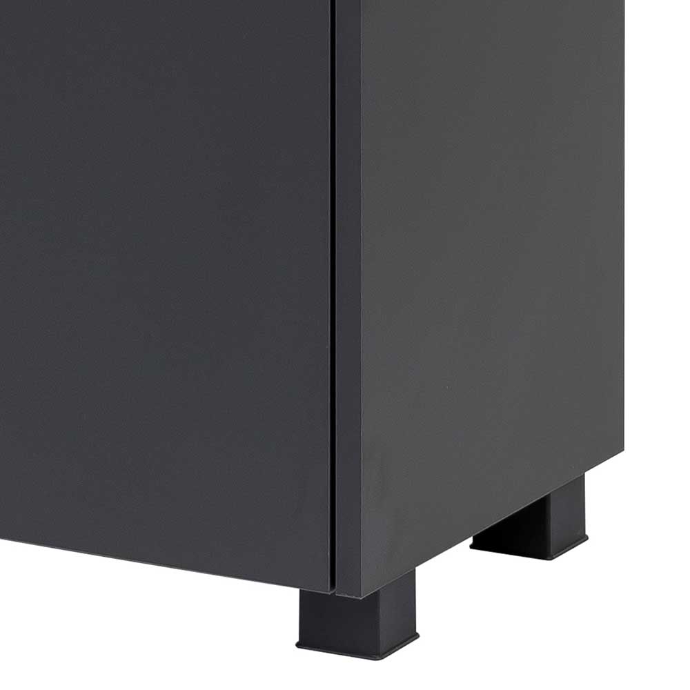 57x165x33 cm Bad Hochschrank mit vier Türen - Marcius