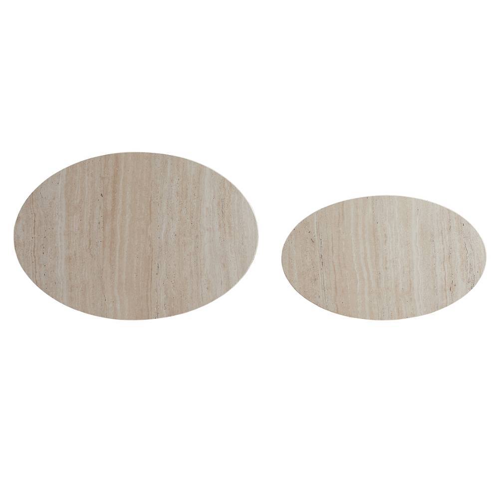 Couchtisch Duo in Oval - Liesca (zweiteilig)