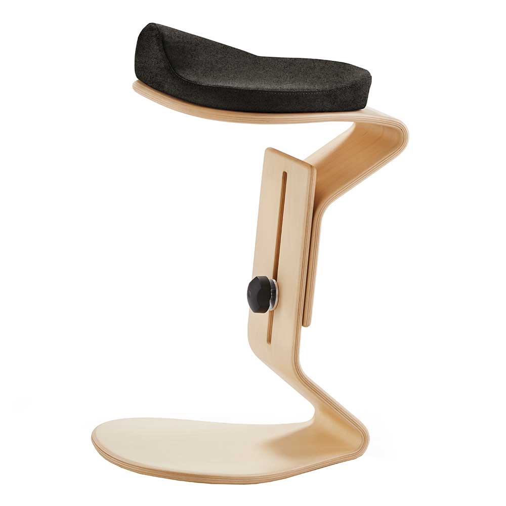 Ergonomischer Holz Hocker variabel einstellbar - Carinna