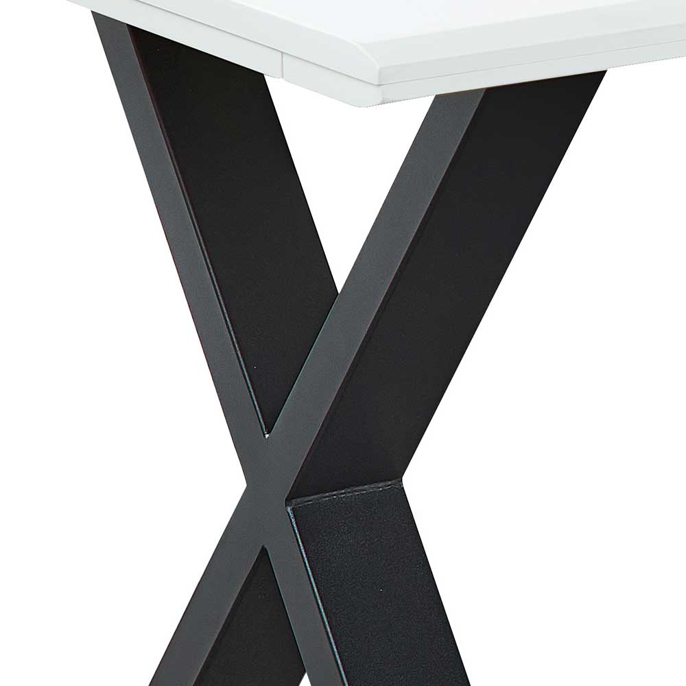 Design Esstisch in Weiß mit Wildeiche - Niam