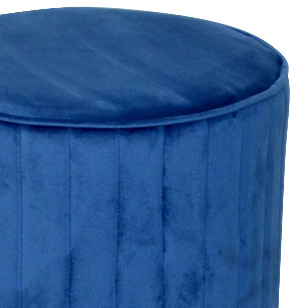 Blauer Samthocker auf Sockel - Abelonia