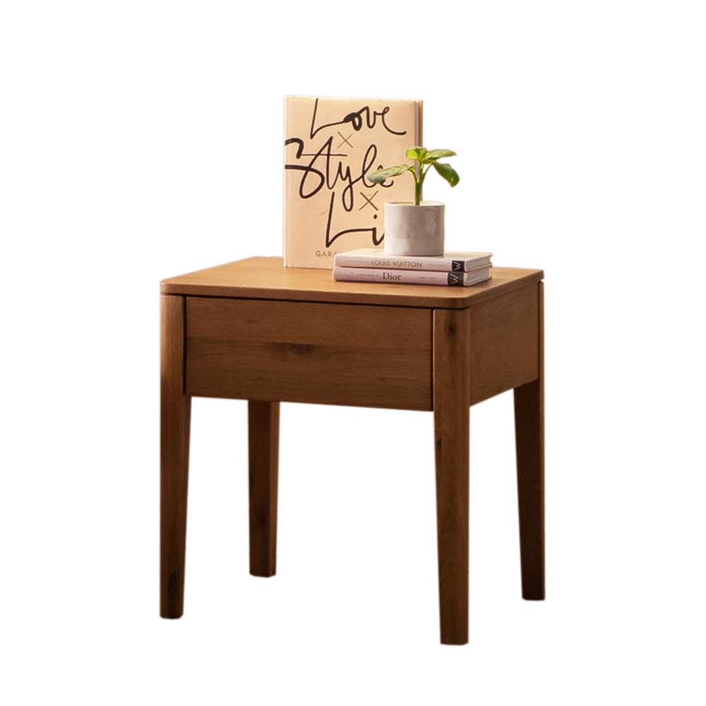 Modernes Bett aus Echtholz Wildeiche - Maaref