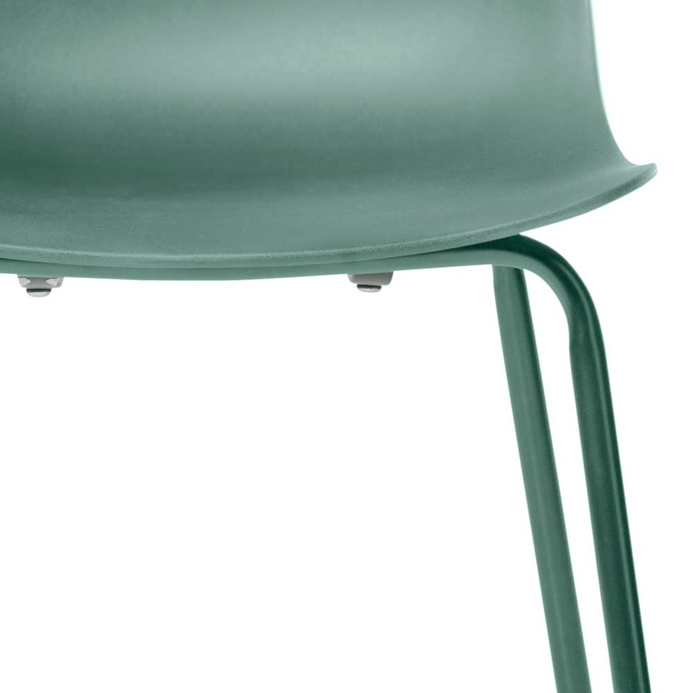 Moderne Schalenstühle in Mintgrün - Goro (4er Set)