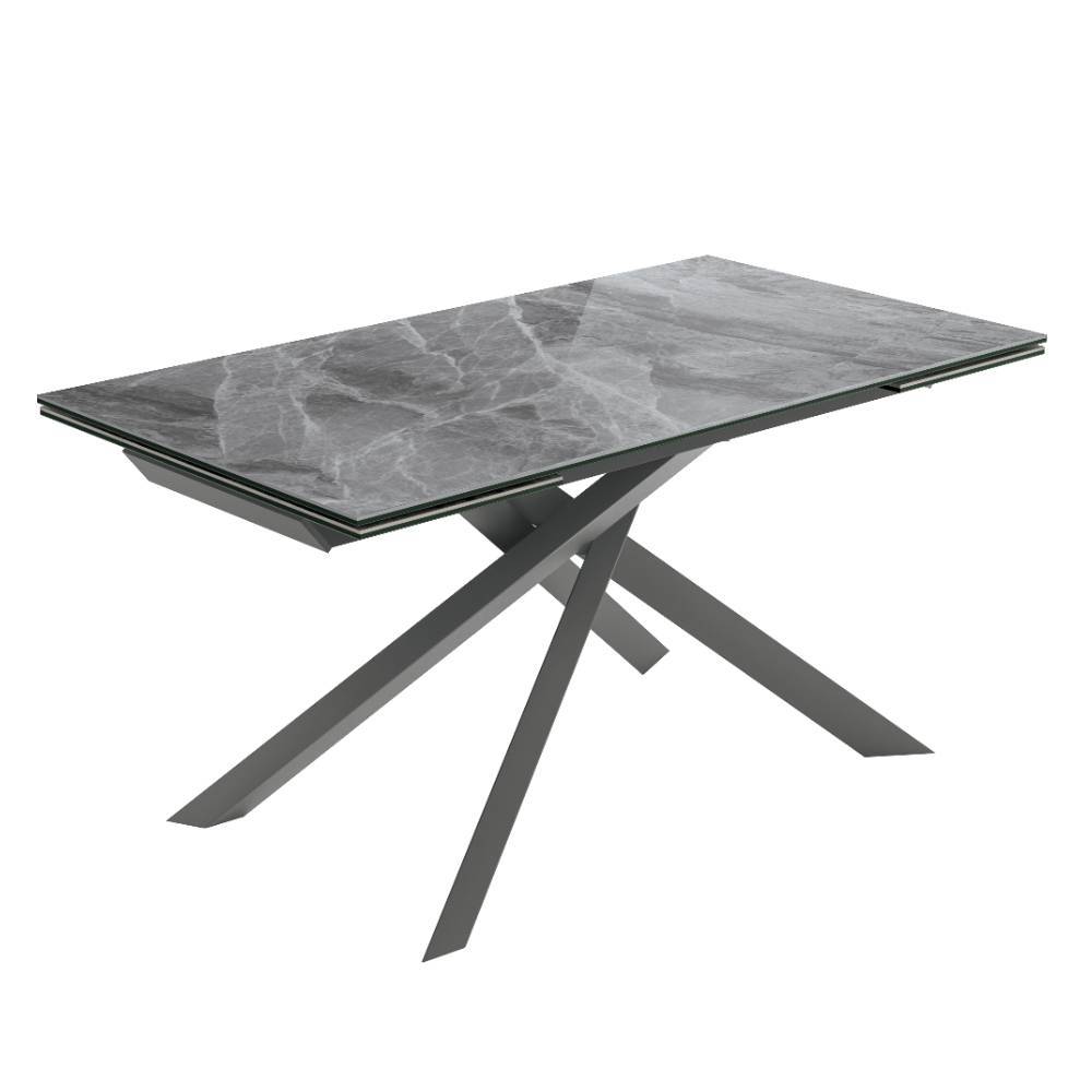 Ausziehtisch in Grau Marmoroptik - Ziamo
