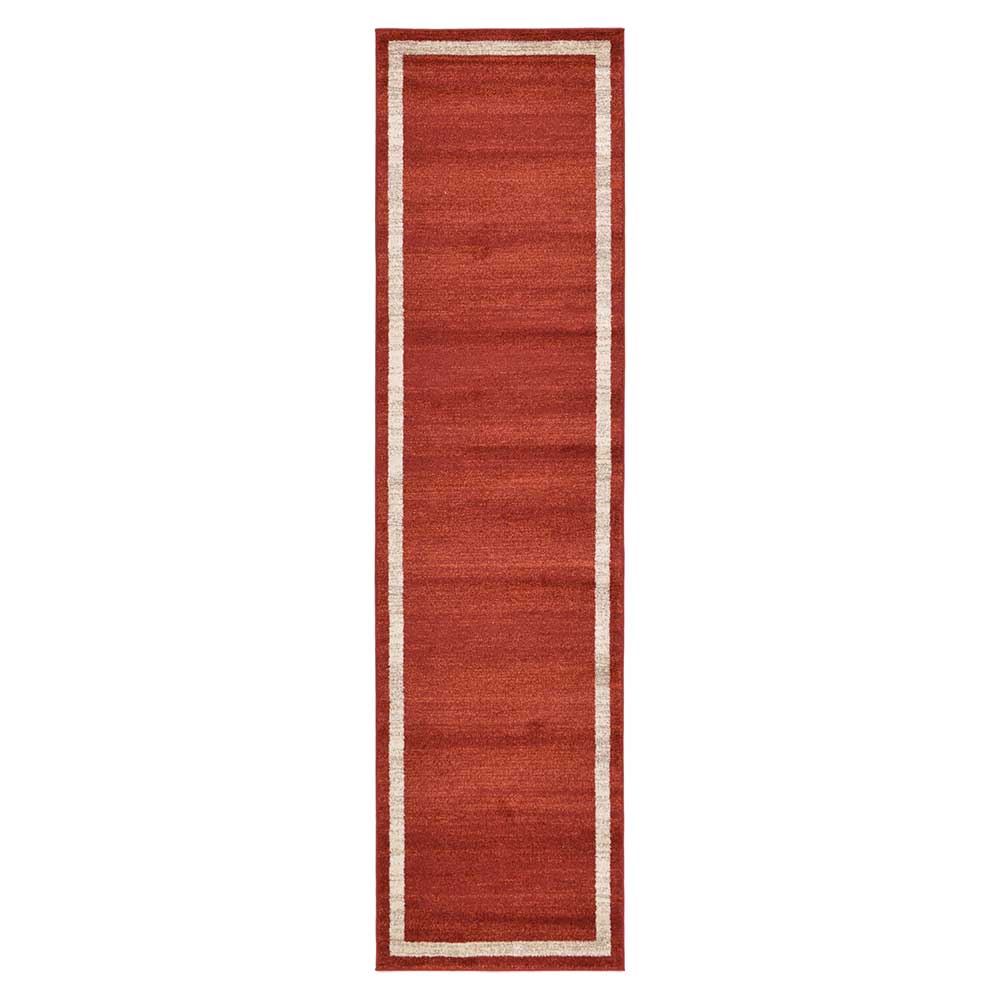 Kurzflor Teppich in Terracotta - Surin