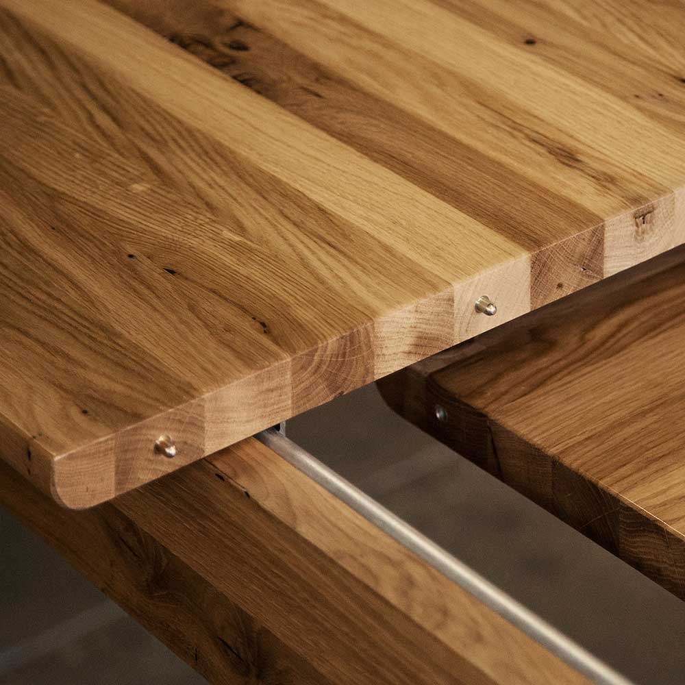 Esszimmer Ausziehtisch aus Holz Wildeiche - Eavy