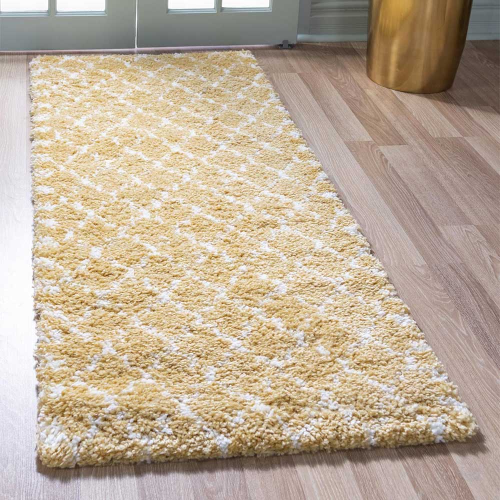 Teppich Läufer gemustert im Kacheldesign - Arelas