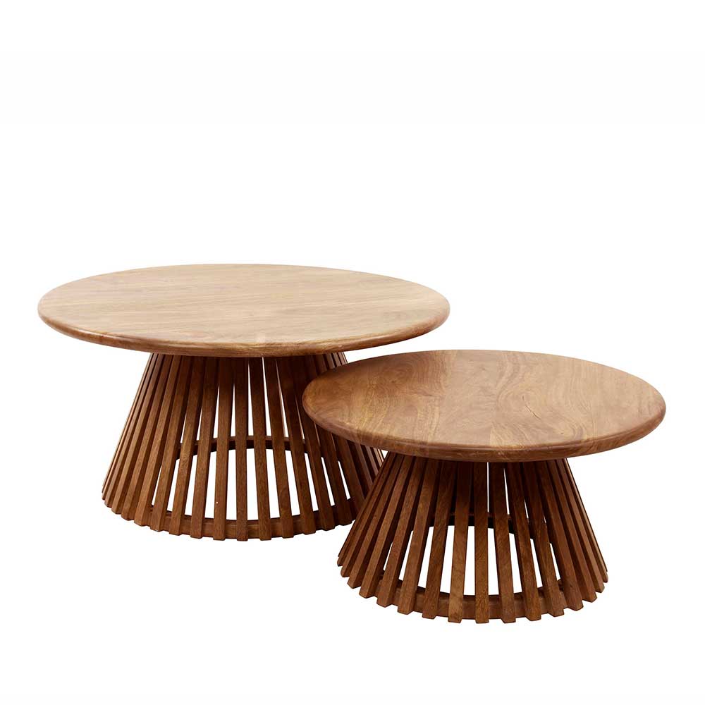2-Satz Couchtisch aus Holz - Baina (zweiteilig)