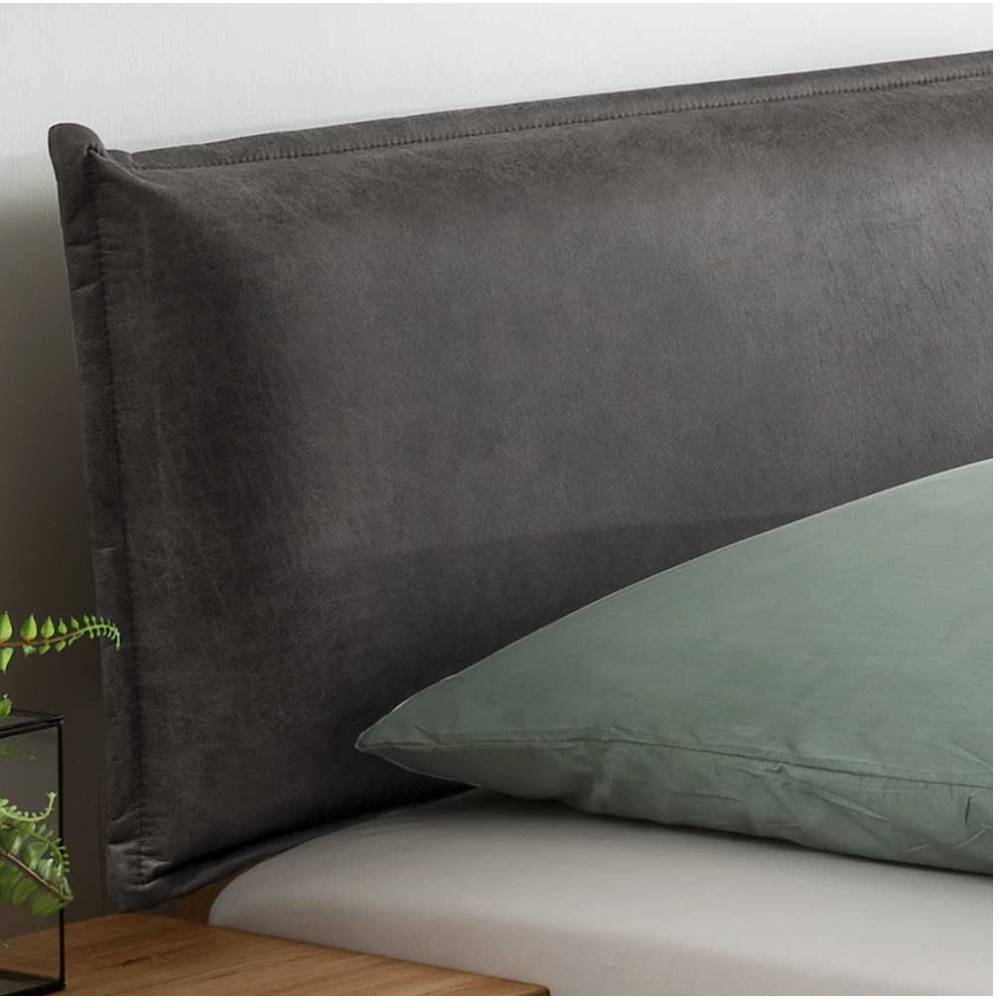 Designbett mit zwei Bettkästen aus Wildeiche - Zennian (dreiteilig)