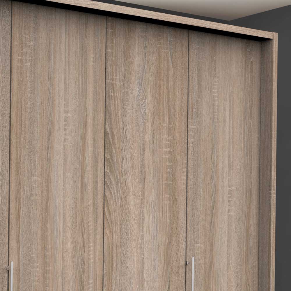 Falttüren-Schlafzimmerschrank mit drei Schubladen - Zayun