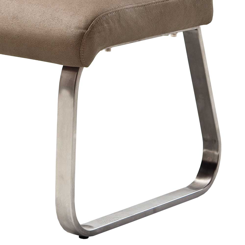 3-Sitzer Design Polsterbank in Beige - Lucia