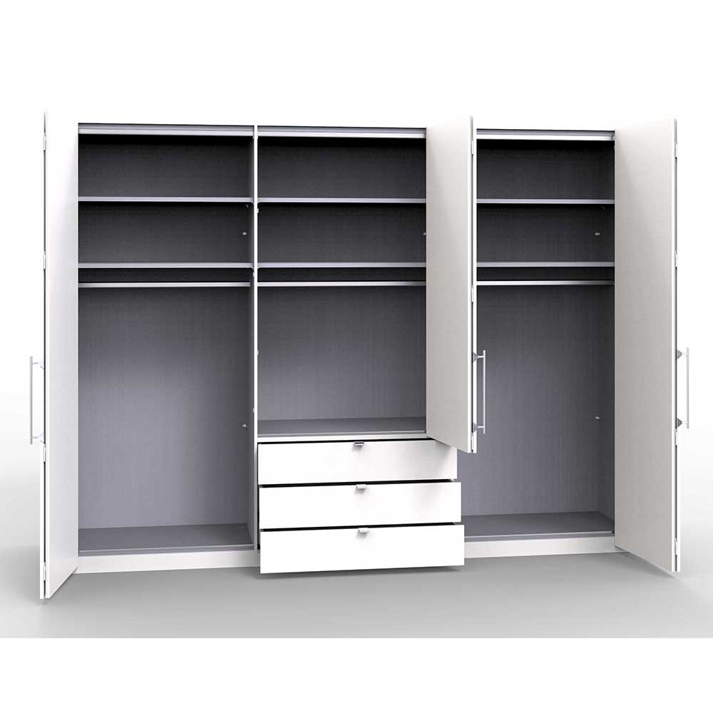 Komplett Schlafzimmer Manchester in Weiß (vierteilig)