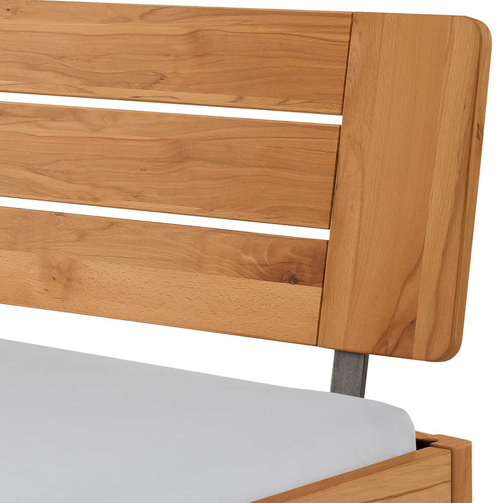 Rustikal-modernes Doppelbett aus Wildbuche - Polentona