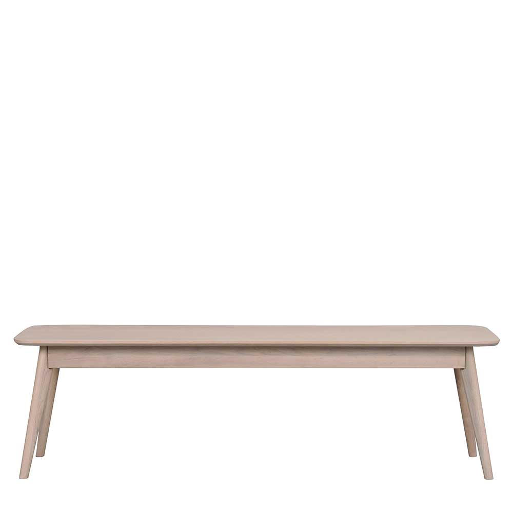 Wohnraum Holzbank in White Wash - Navassa
