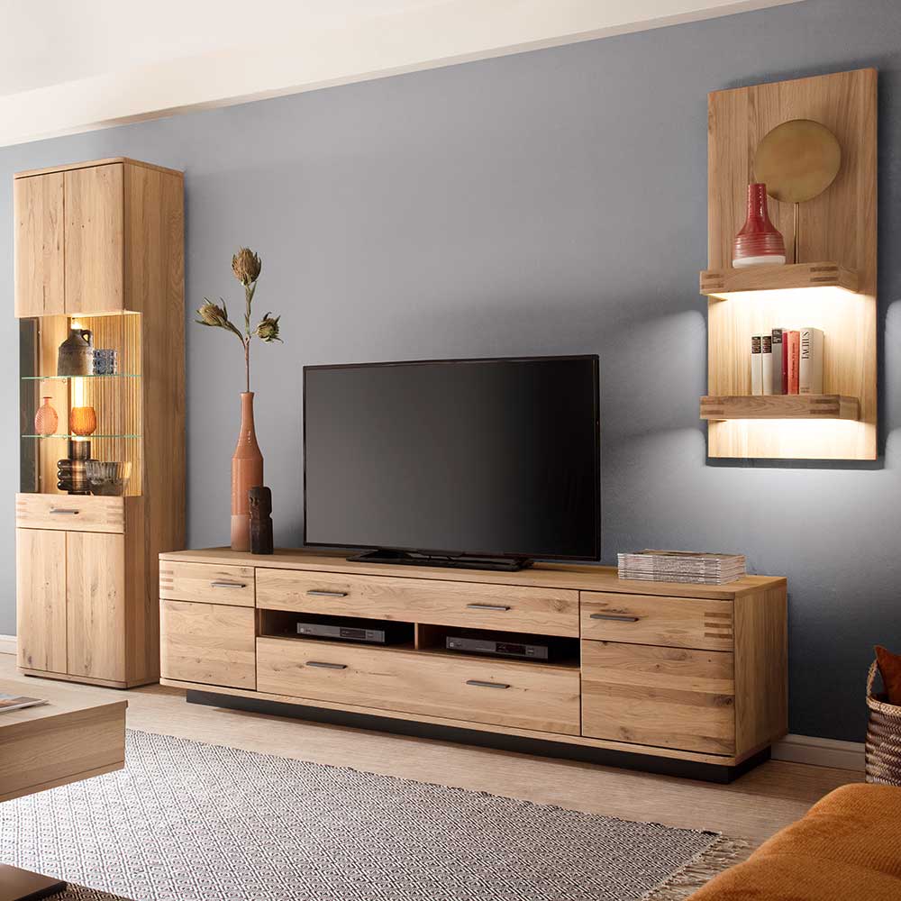 TV Anbauwand Möbel Kombination - Crupean (dreiteilig)