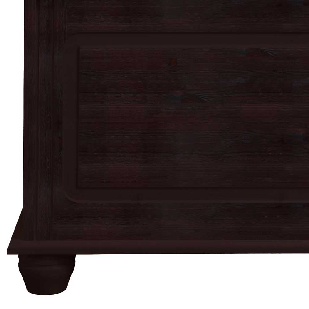 85x45x43 Kiefer Truhe in Wenge Braun - Scruba