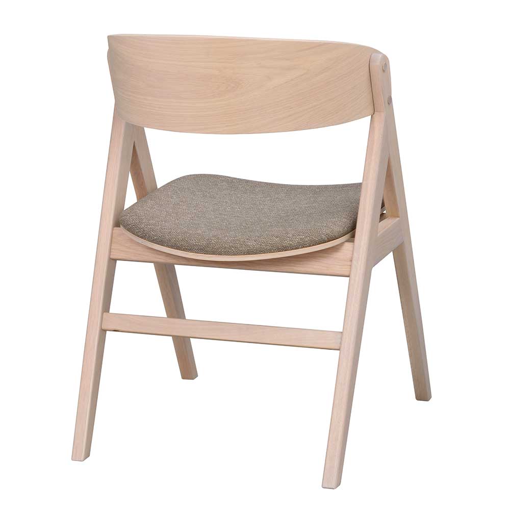 Designstühle in Eiche White Wash - Ezaja (2er Set)