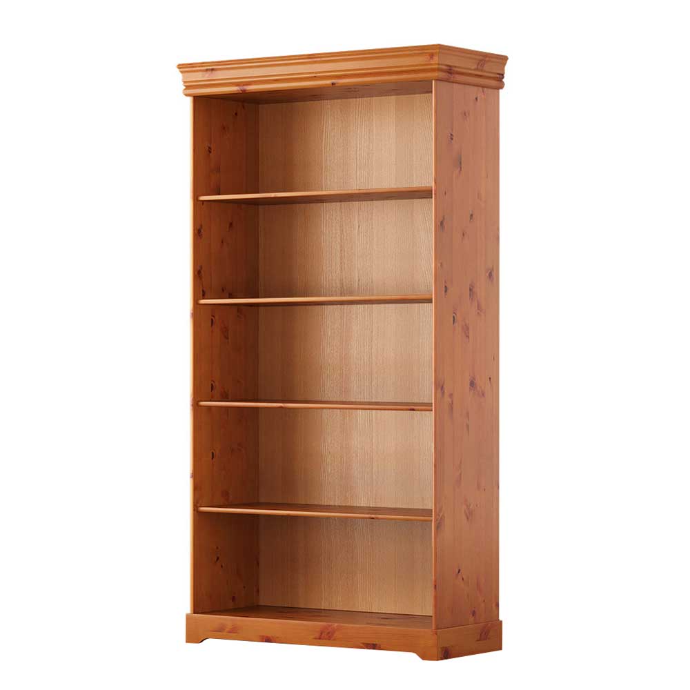 Landhaus Bücherregal aus Kiefer Massivholz - Lusanne