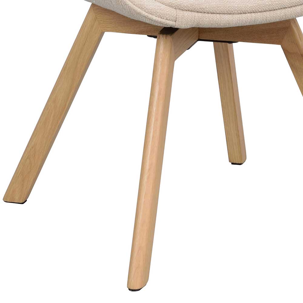 Esstisch Drehstuhl in Creme - Tokatos (2er Set)