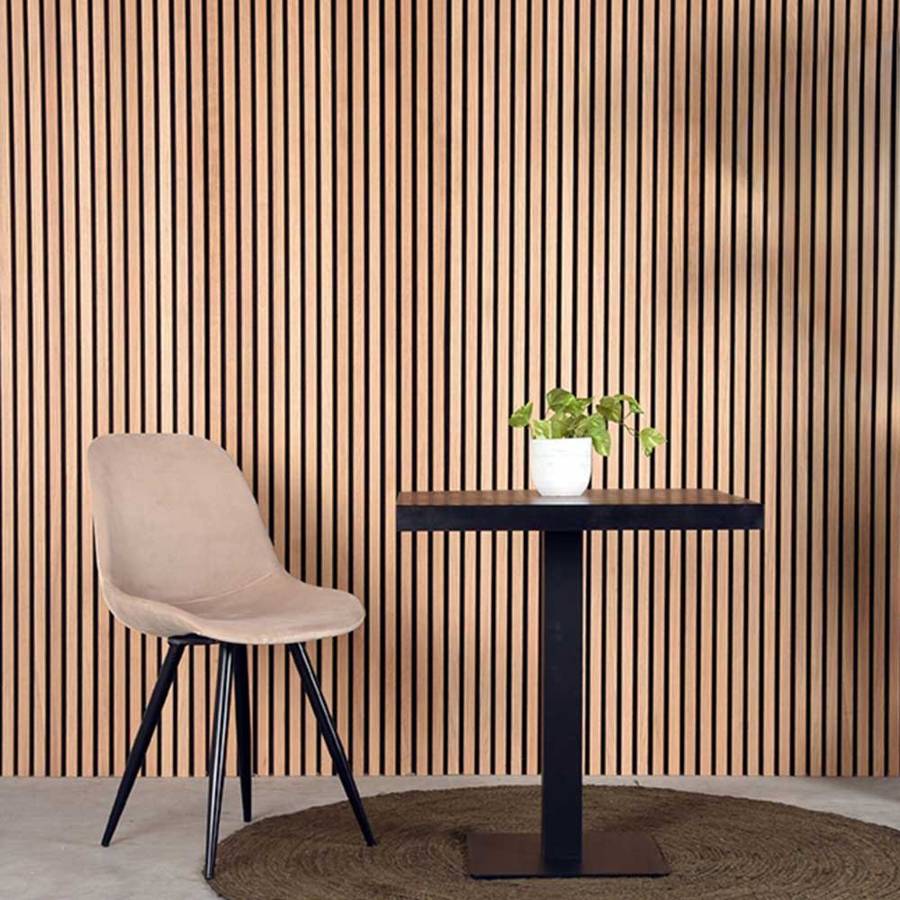 Samt Schalenstuhl in Beige - Jesafina (2er Set)
