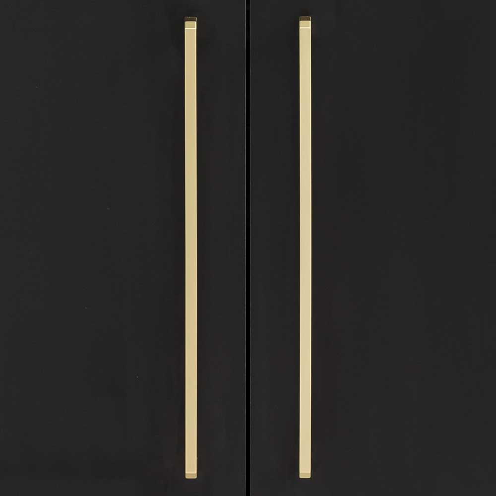 Waschbeckenunterschrank in Schwarz & Gold - Vulcanisa