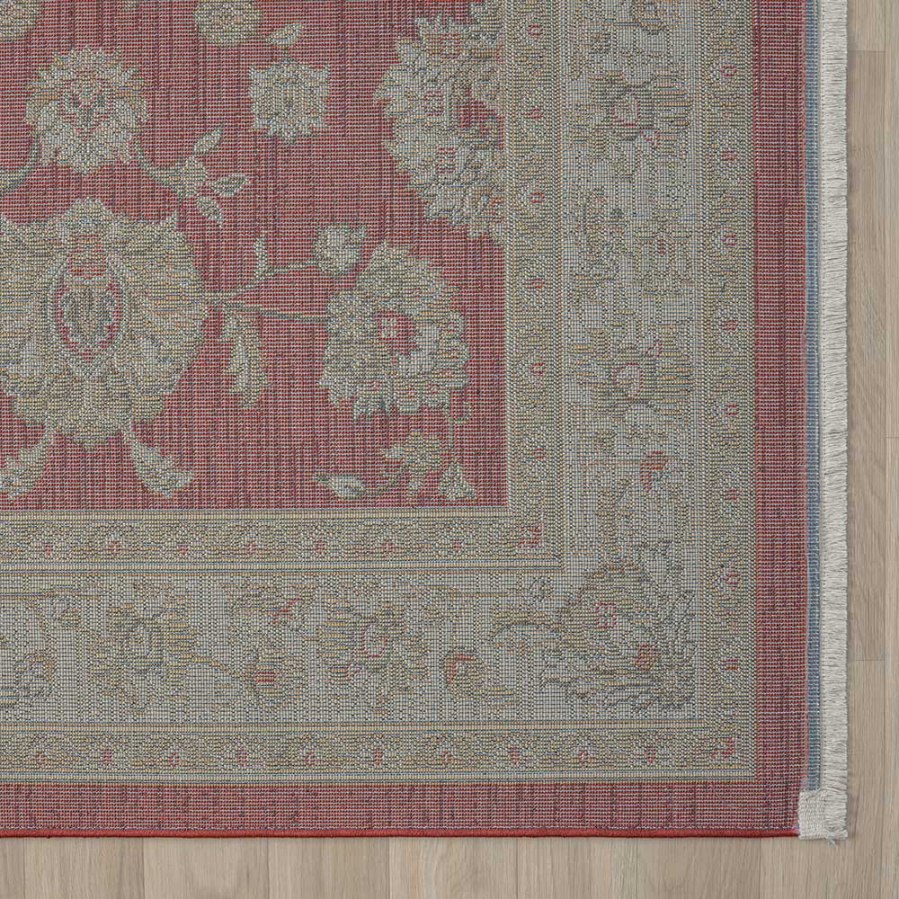 Orient Teppich in Dunkelrot und Beige - Malaya