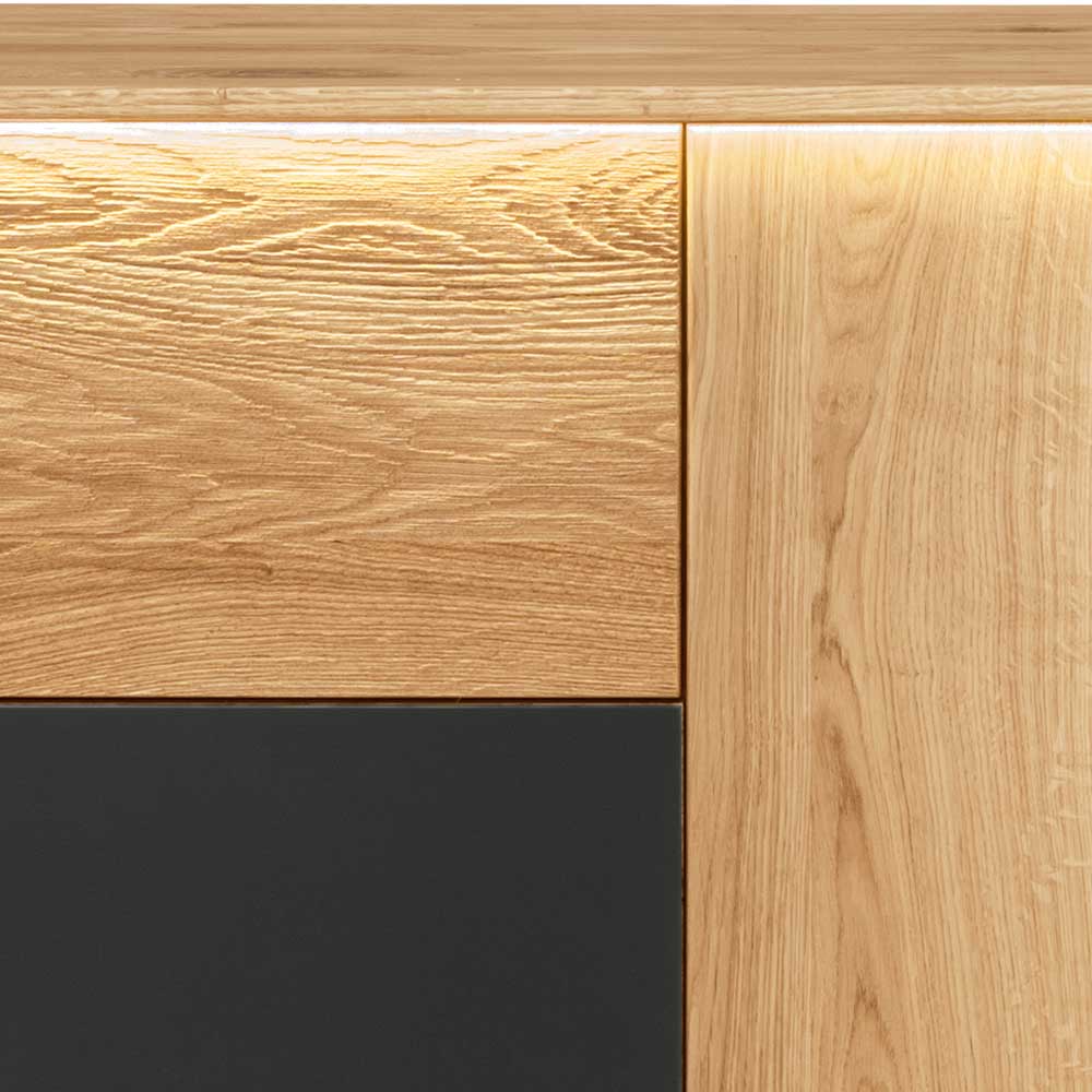 Modernes Wildeiche Sideboard mit LED Licht - Viligrana