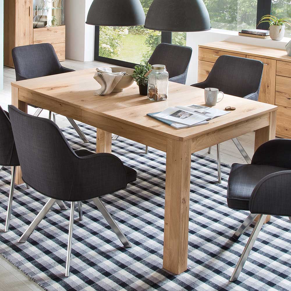 Esszimmer Tisch mit 2 Einlegeplatten - Crokas