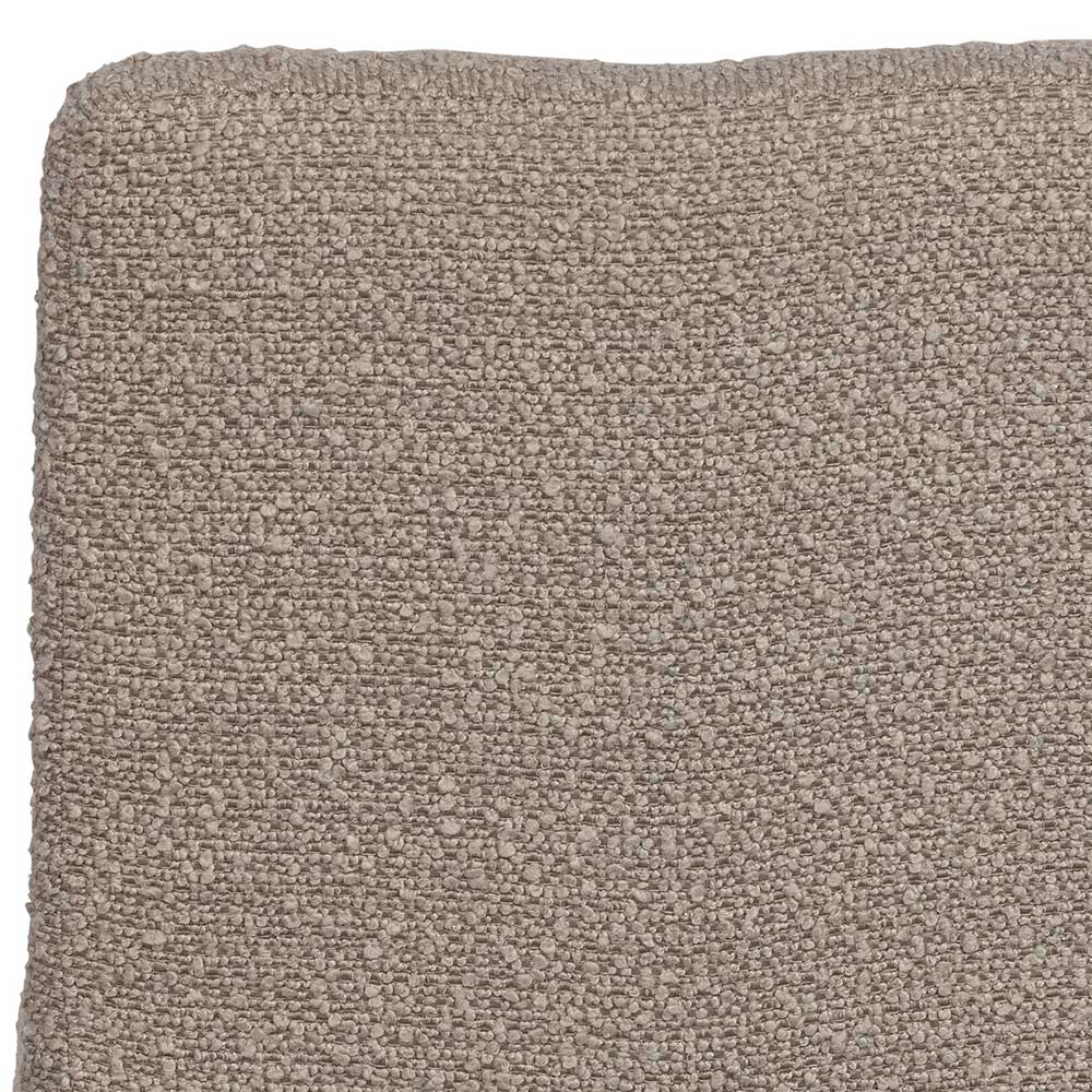 Drehbarer Polsterstuhl aus Boucle Stoff in Beige - Magan