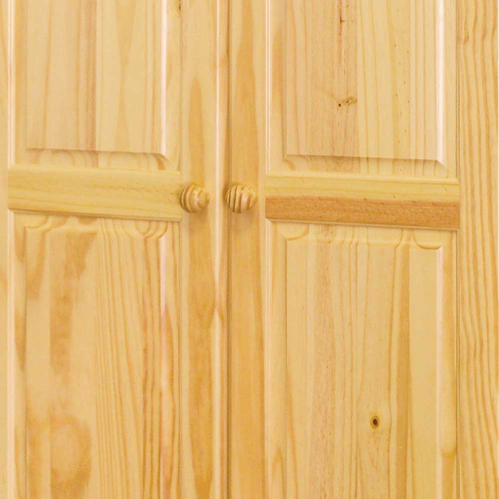 Landhaus Holz Kleiderschrank mit Kugelfüßen - Kascanu