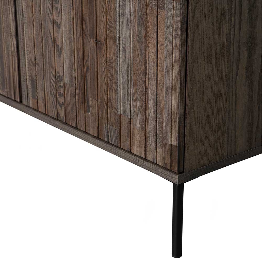 200x150x44 Wohnzimmerschrank mit Furnier Esche Dunkel - Eyes I