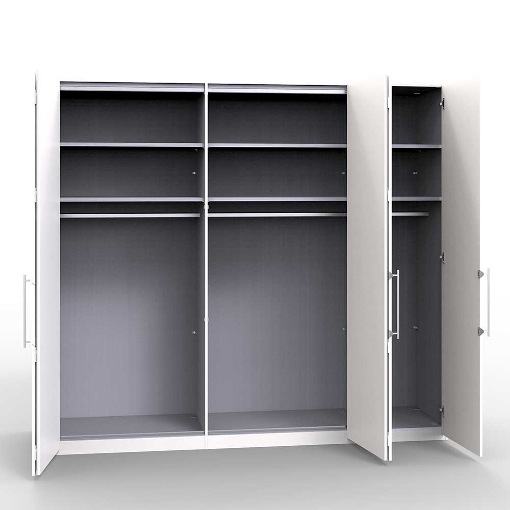 Breiter Kleiderschrank mit Spiegel - Quierly