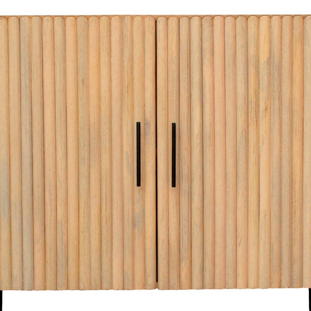 Mangoholz Kommode in Lamellenoptik - Dorian