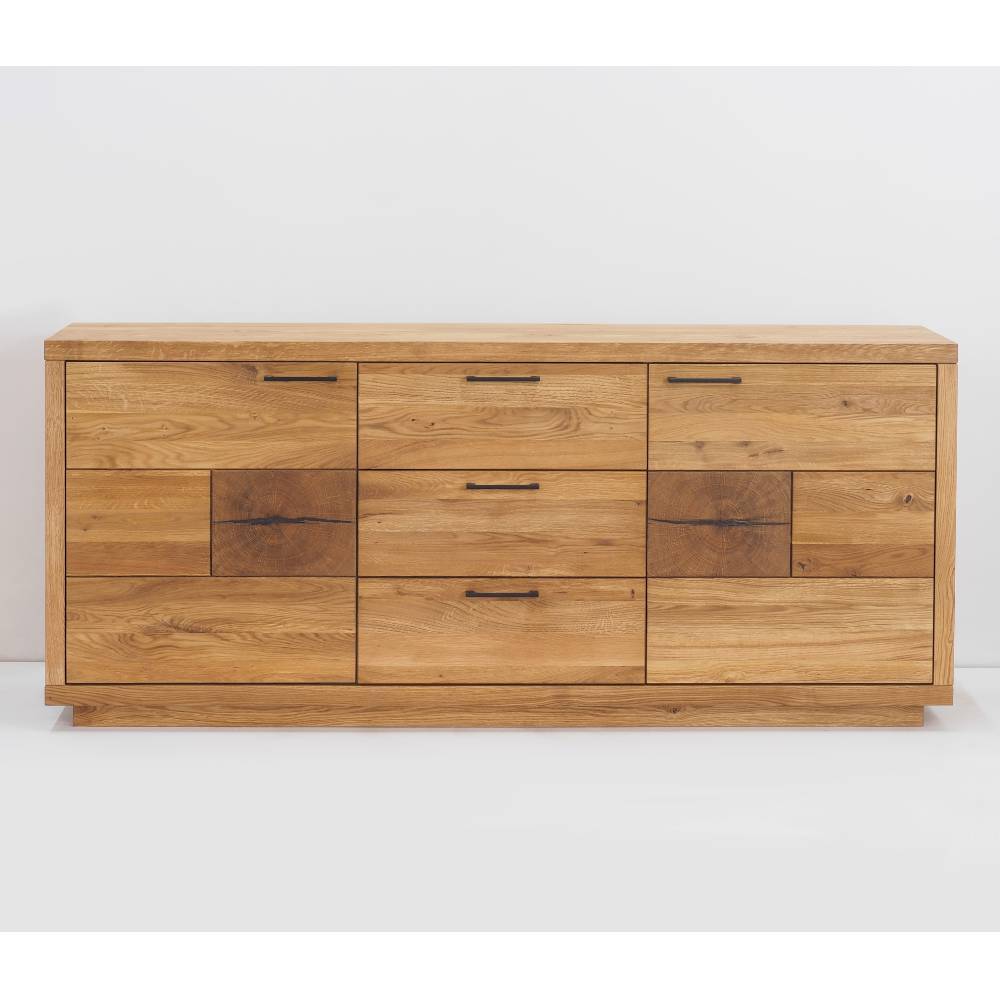 Eichenholz Sideboard mit 188 cm Breite - Hugo