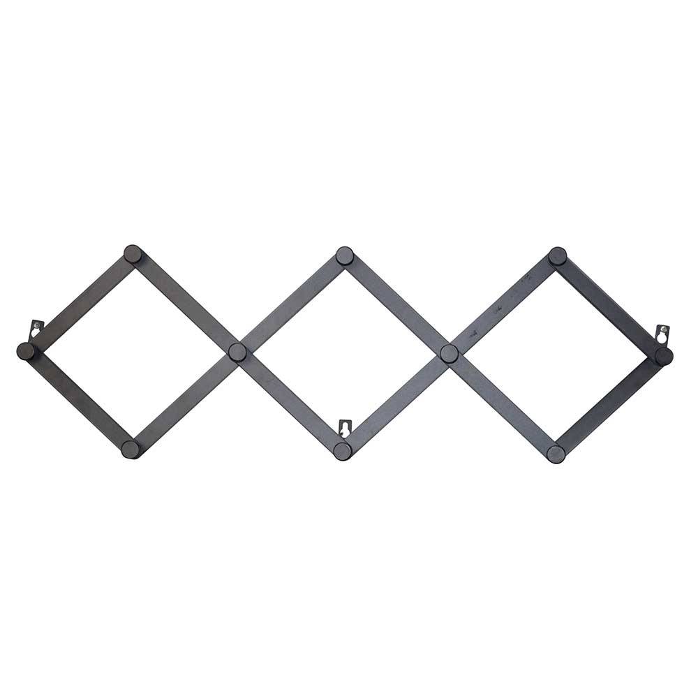 Schwarze Wandgarderobe zum Ausziehen - Dorcano