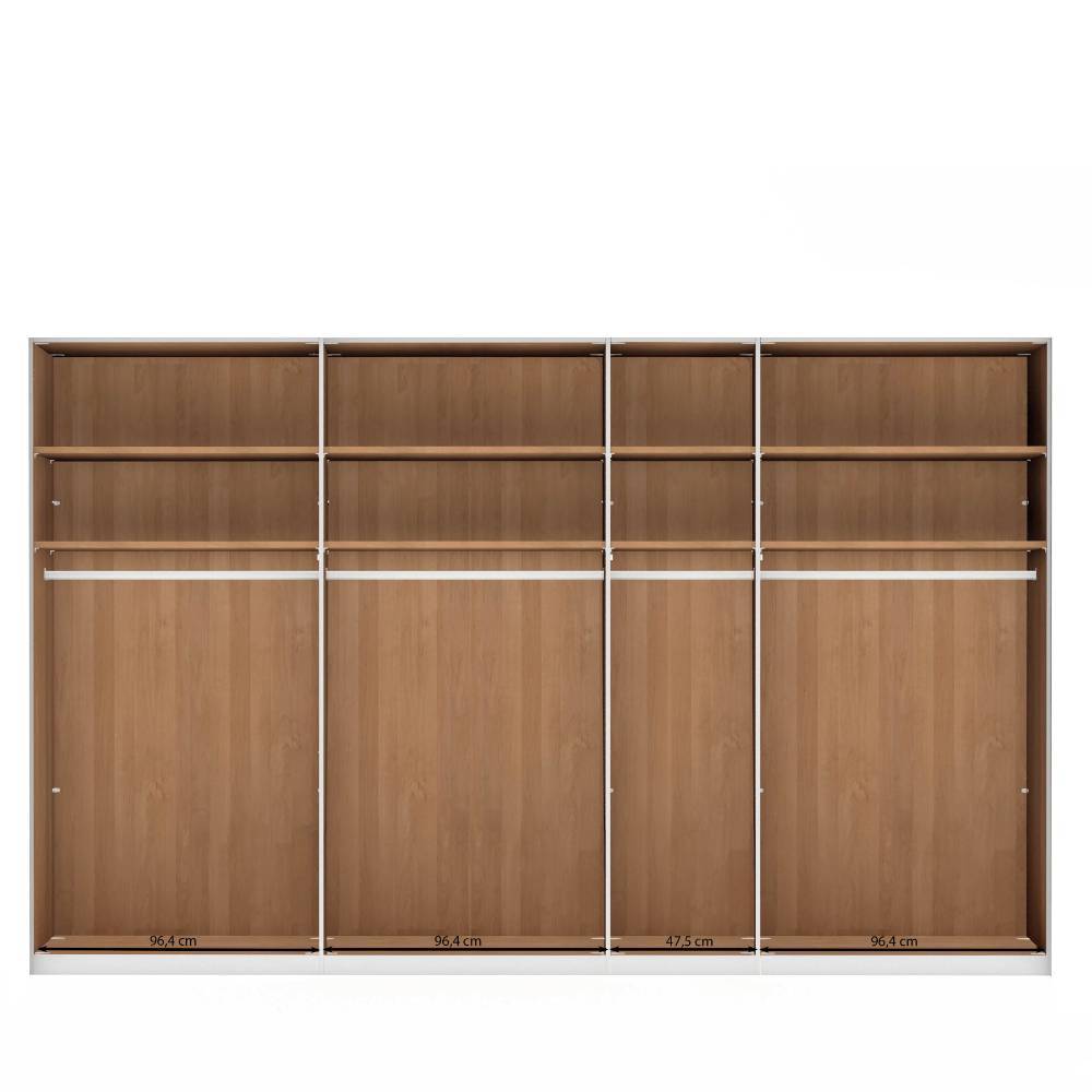 216 cm hoher Kleiderschrank mit sieben Türen - Murray
