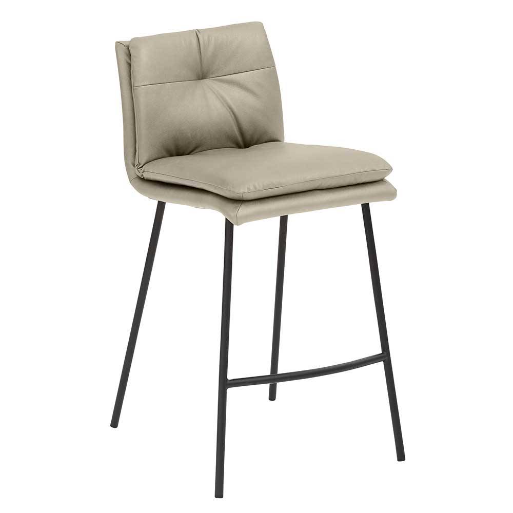 Barstuhl in Taupe & Schwarz - Rentiva