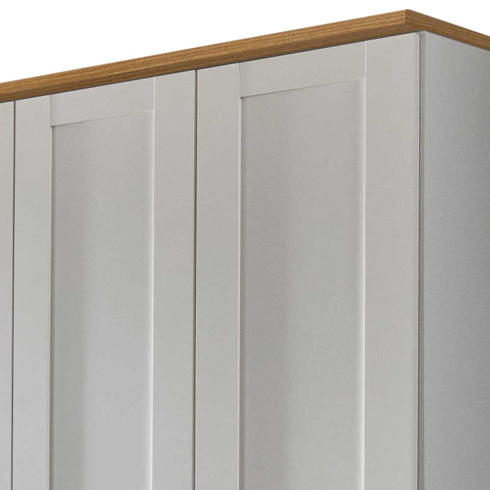 5-türiger Schlafzimmer Kleiderschrank in Weiß - Ignacio