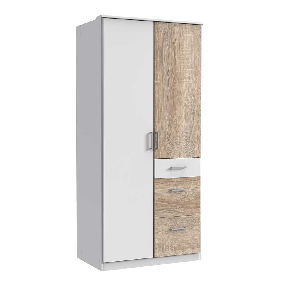 Schlafraum Kleiderschrank mit drei Schubladen - Magdelan