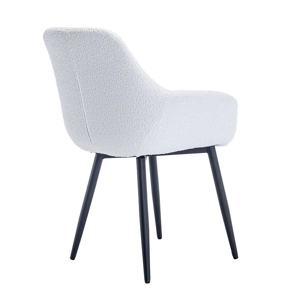 Esszimmerstuhl mit Armlehnen in Weiß - Vomano (2er Set)