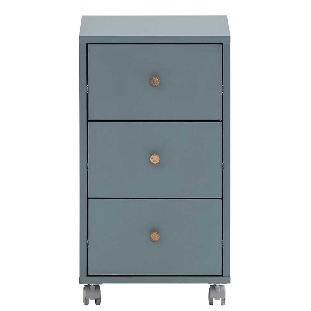 Schreibtisch Rollcontainer in Petrol - Baiamare