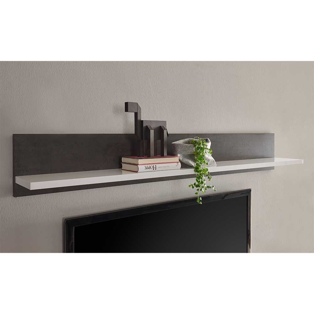 Moderne TV Anbauwand 215cm breit - Istensa I (dreiteilig)