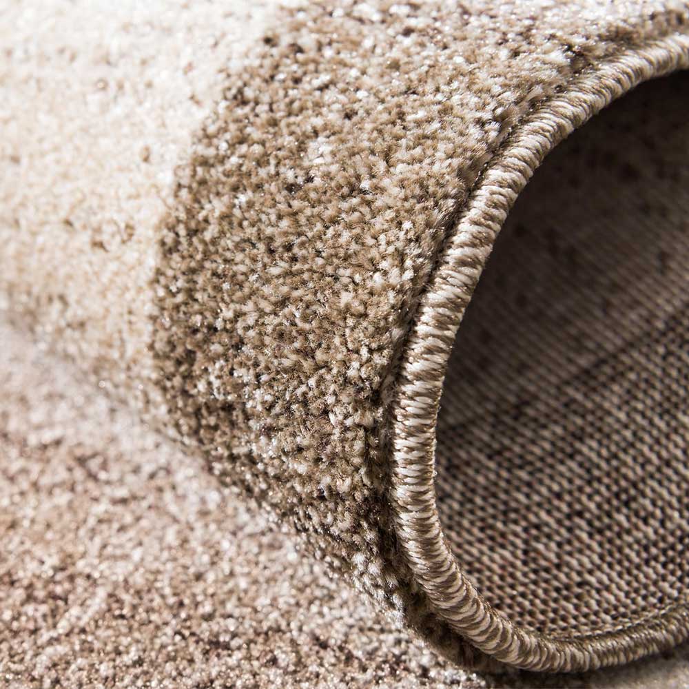 Teppich in Beige Braun Kurzflor - Osiko